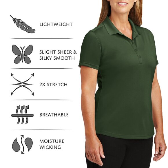 3-Pack Women's Short Sleeve Moisture-Wicking Cool UV-Protected Solid Top Shirt - Picture 11 of 16